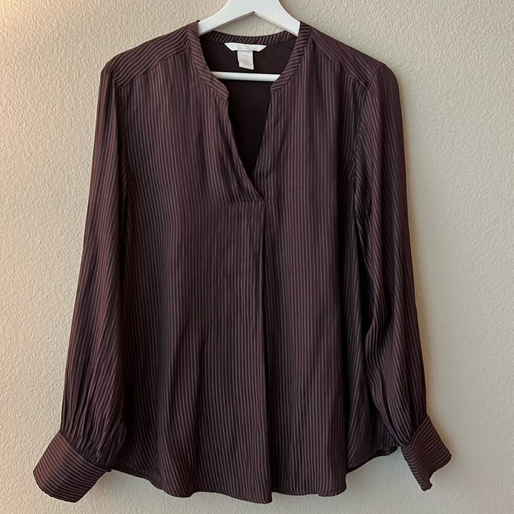 NWOT H&M Maternity Blouse Striped Design, Size S